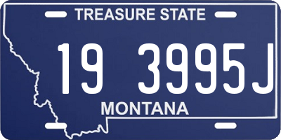 MT license plate 193995J