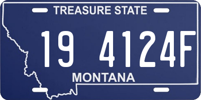 MT license plate 194124F