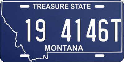 MT license plate 194146T