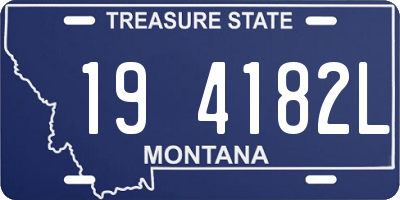 MT license plate 194182L