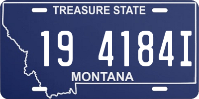 MT license plate 194184I
