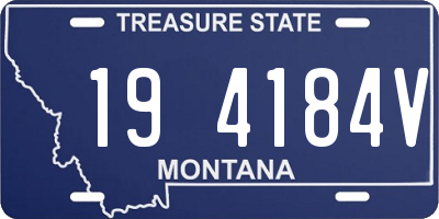 MT license plate 194184V