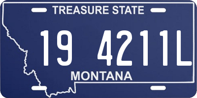 MT license plate 194211L