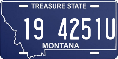 MT license plate 194251U