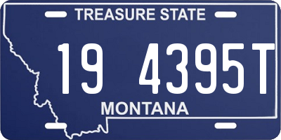 MT license plate 194395T