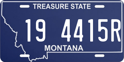 MT license plate 194415R
