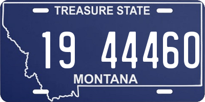 MT license plate 194446O