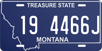 MT license plate 194466J