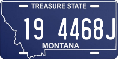 MT license plate 194468J