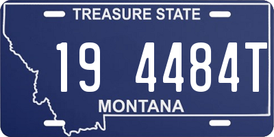 MT license plate 194484T