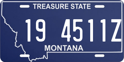 MT license plate 194511Z