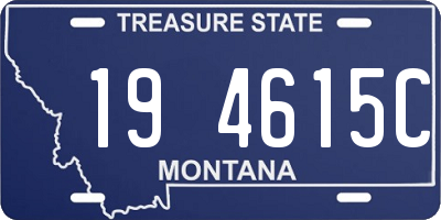MT license plate 194615C