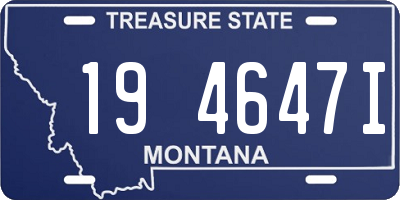 MT license plate 194647I