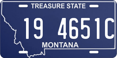 MT license plate 194651C