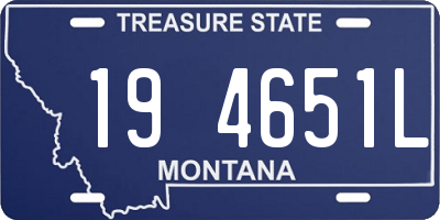 MT license plate 194651L