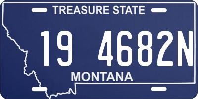 MT license plate 194682N