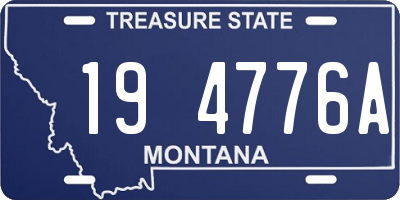 MT license plate 194776A