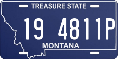 MT license plate 194811P