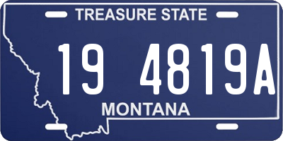MT license plate 194819A