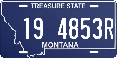 MT license plate 194853R