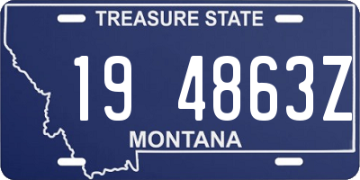 MT license plate 194863Z