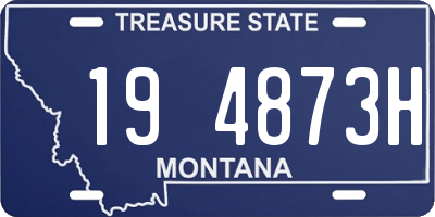 MT license plate 194873H