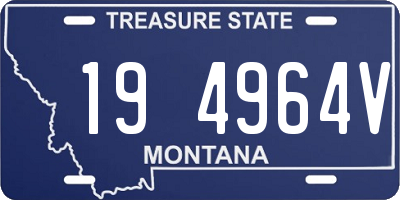 MT license plate 194964V
