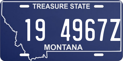 MT license plate 194967Z