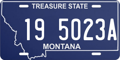 MT license plate 195023A