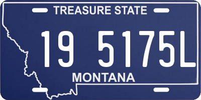 MT license plate 195175L