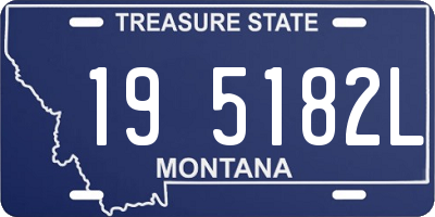MT license plate 195182L