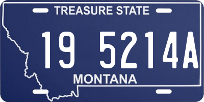 MT license plate 195214A