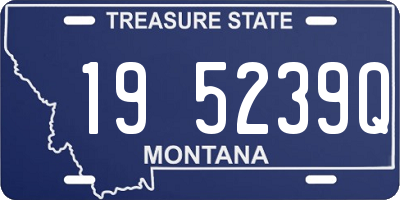MT license plate 195239Q