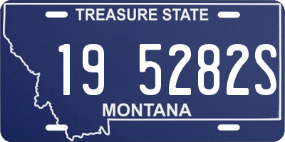 MT license plate 195282S