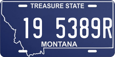 MT license plate 195389R