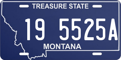 MT license plate 195525A