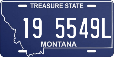 MT license plate 195549L