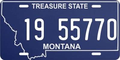 MT license plate 195577O