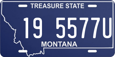 MT license plate 195577U