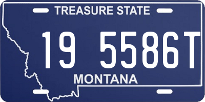 MT license plate 195586T