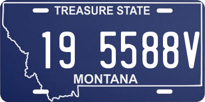MT license plate 195588V