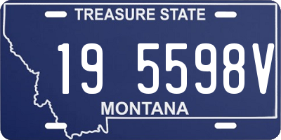 MT license plate 195598V
