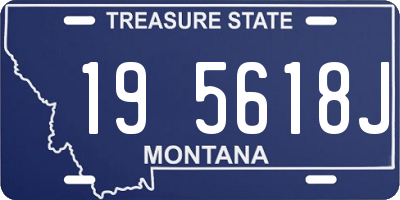 MT license plate 195618J