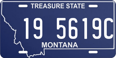 MT license plate 195619C
