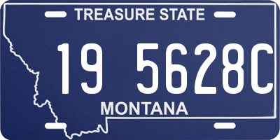 MT license plate 195628C