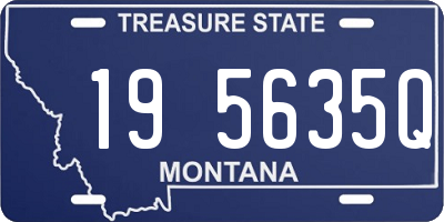 MT license plate 195635Q