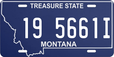 MT license plate 195661I