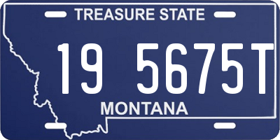 MT license plate 195675T