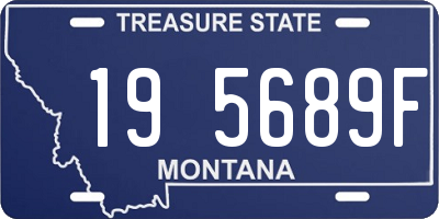 MT license plate 195689F