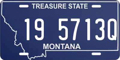 MT license plate 195713Q